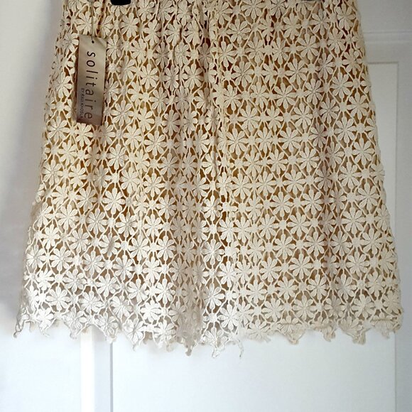 Solitaire Dresses & Skirts - NEW! BOHO Crochet LACE SKIRT By SOLITAIRE